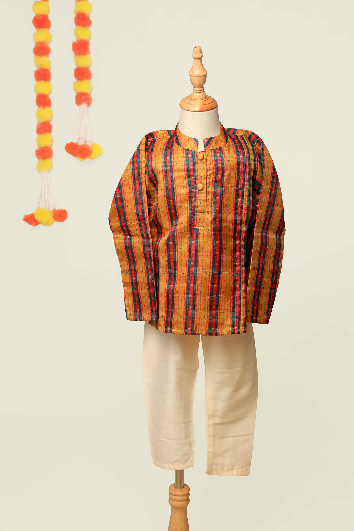 Yellow Pattu Set