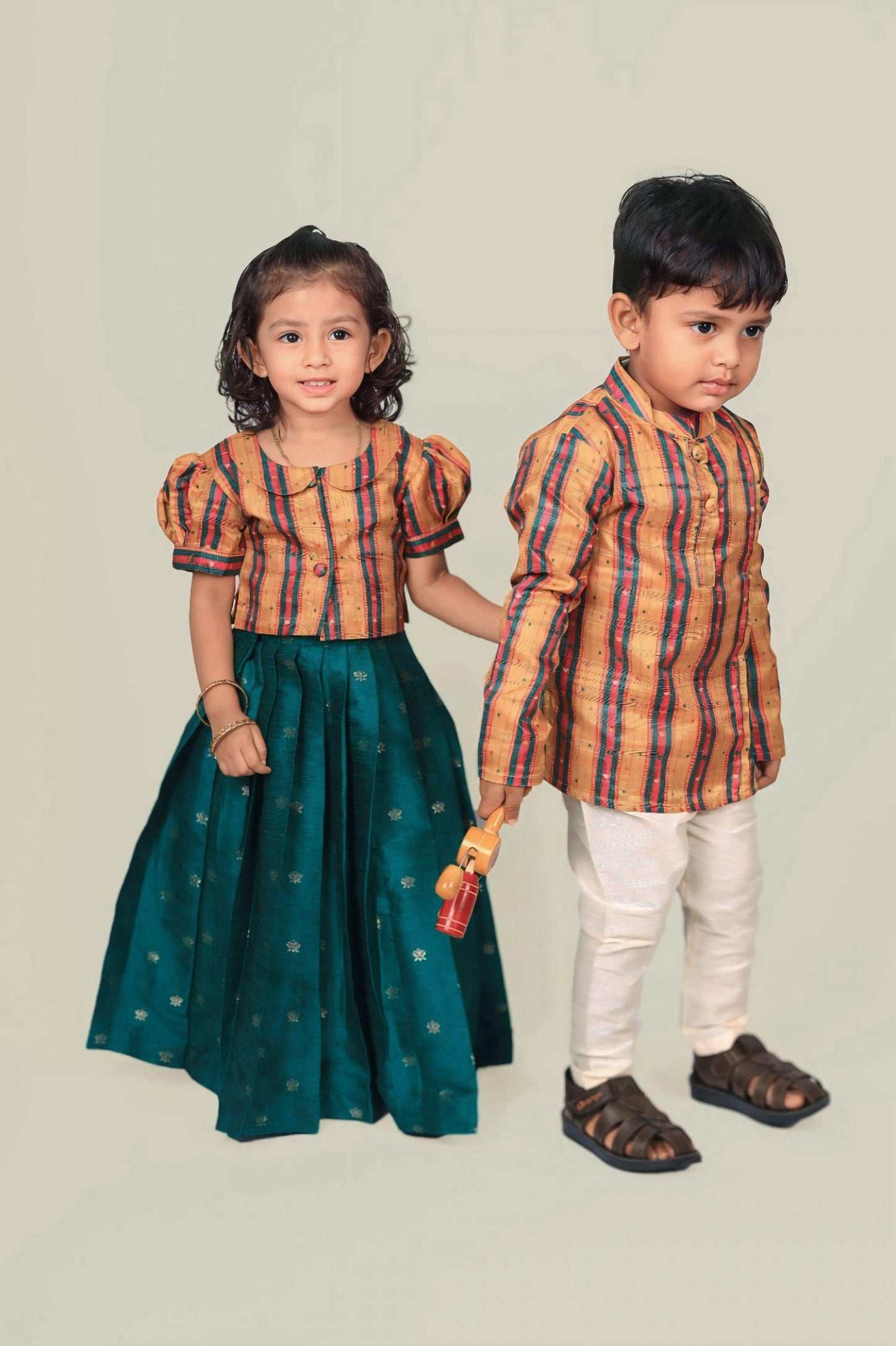 Yellow Pattu Set