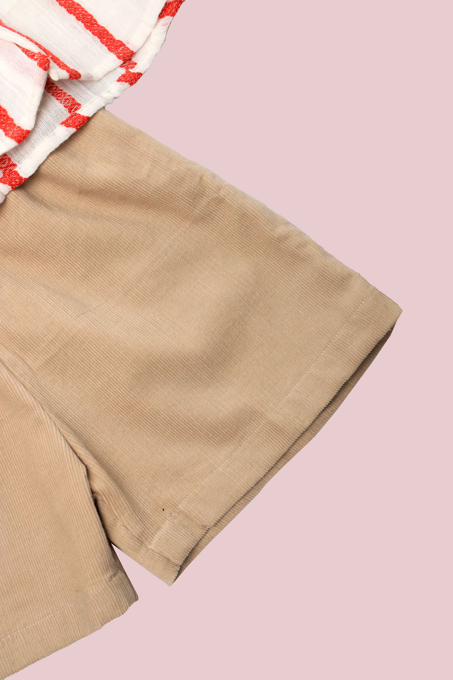 White and Red Stripes Set