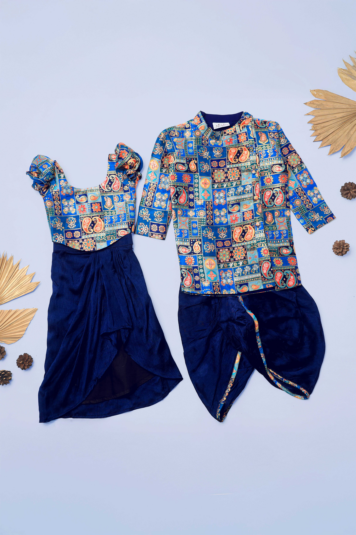 Blue Ethnic Set