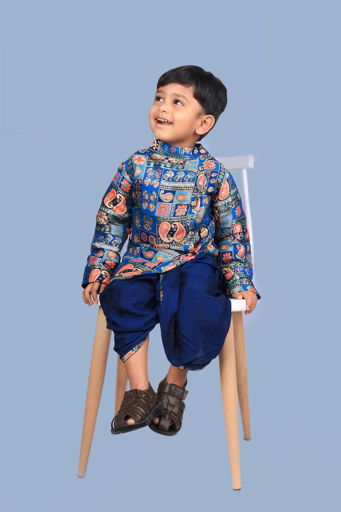 Blue Ethnic Set