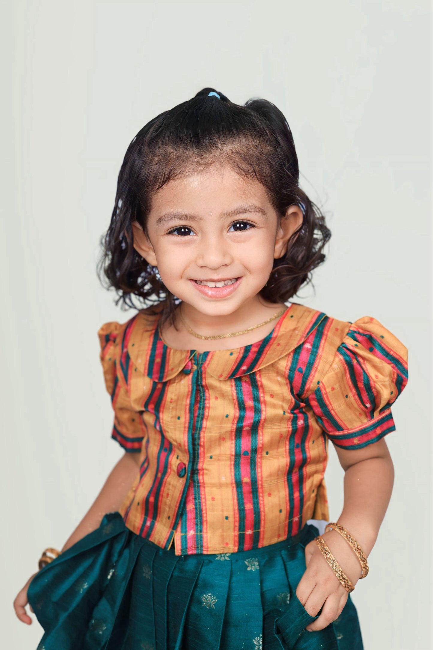 Yellow Pattu Set
