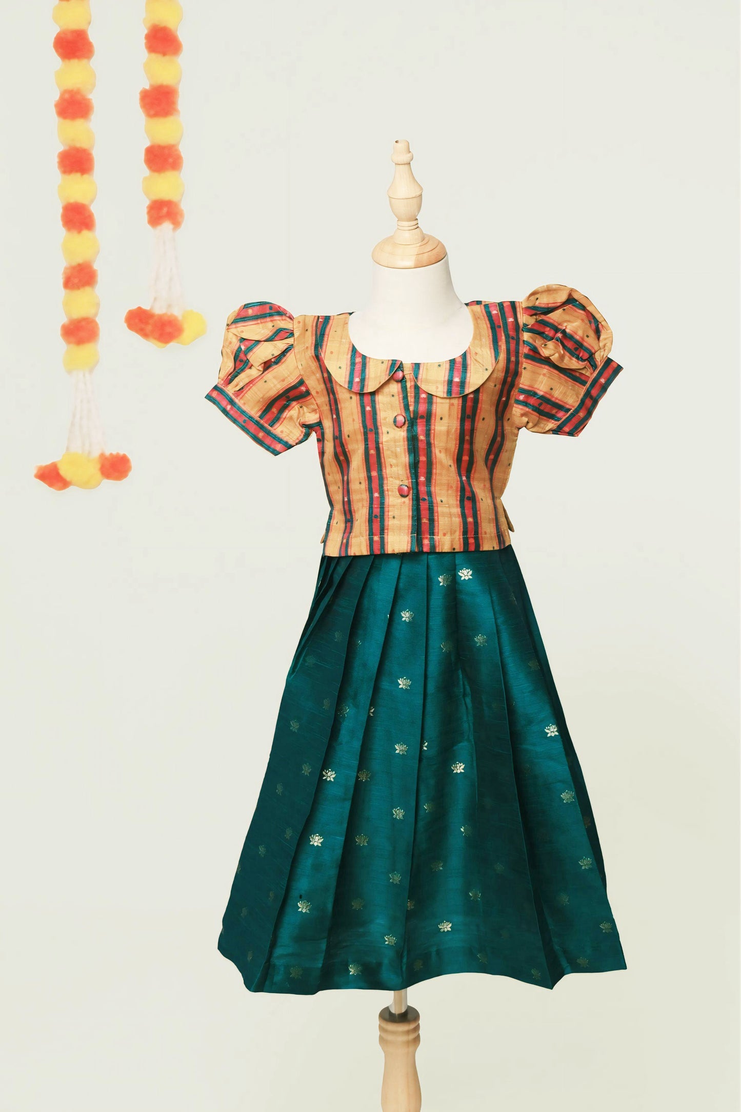 Yellow Pattu Set