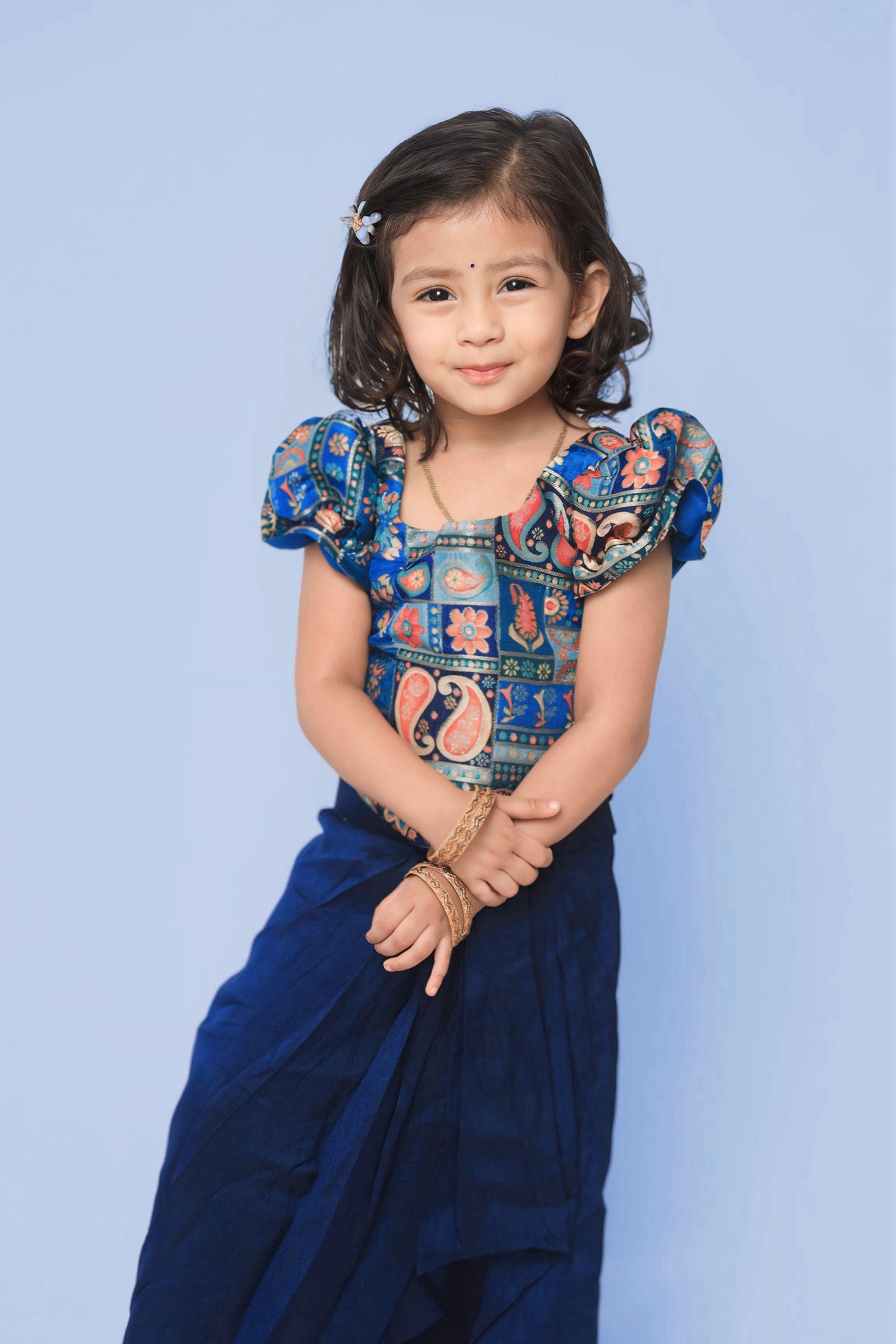 Blue Ethnic Set